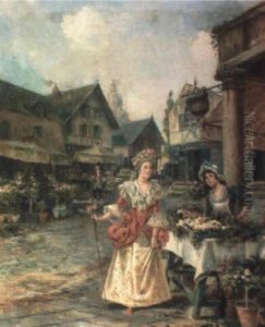 Florista by Joaquin Pallares y Allustante