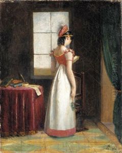 Portrait Of Amelia De Beuharnais by Armand Julien Palliere