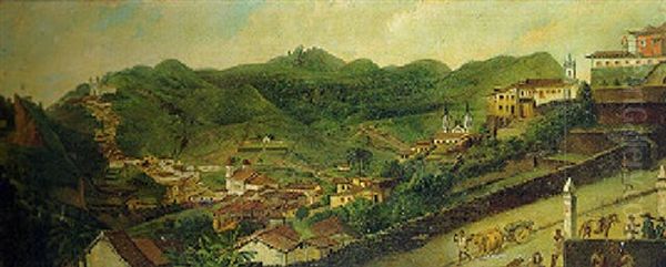 A View Of Villa Rica With The Hills Of Pico De Itacolomi Beyond - view 1