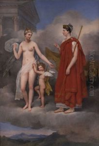 Juno Und Venus by Louis-Vincent-Leon Palliere