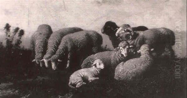 Sheep In A Landscape - view 1