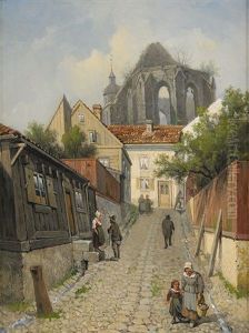 Vy Av Kyrkoruinen St: A Carin I Visby