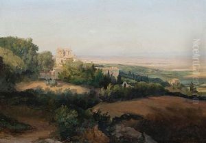 Villa Aldobrandini A Frascati by Gustaf Wilhelm Palm