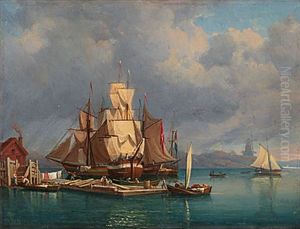Vue Af Valdemarsudde Pa Djurgarden by Gustaf Wilhelm Palm