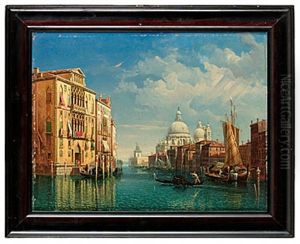 Utsigt Av Stora Canalen I Venedig Utsigt Av Stora Canalen I Venedig