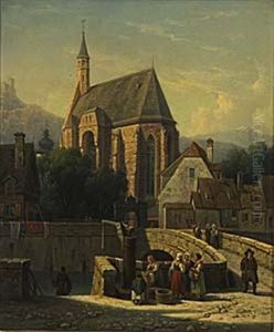 Motiv Fran Staden Modling (utanfor Wien) by Gustaf Wilhelm Palm