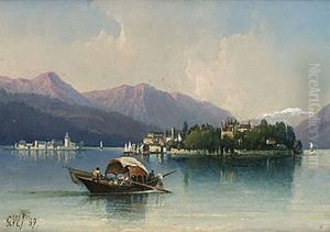 Lago Maggiore by Gustaf Wilhelm Palm
