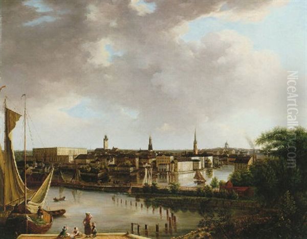 Utsikt Over Stockholm Mot Riddarholmen Och Gamla Stan - view 1
