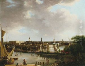 Utsikt Over Stockholm Mot Riddarholmen Och Gamla Stan by Gustaf Wilhelm Palm
