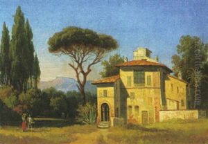 Rafaels Atelje, I Villa Borghese Tradgard