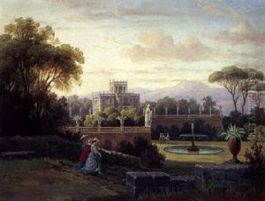 Parti Fra Villa Doria Pamphili Ved Rom by Gustaf Wilhelm Palm