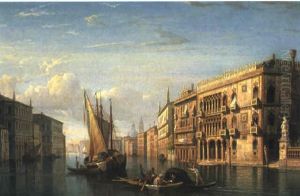 Vue Af Palazzo C. D'oro, I Venedig by Gustaf Wilhelm Palm