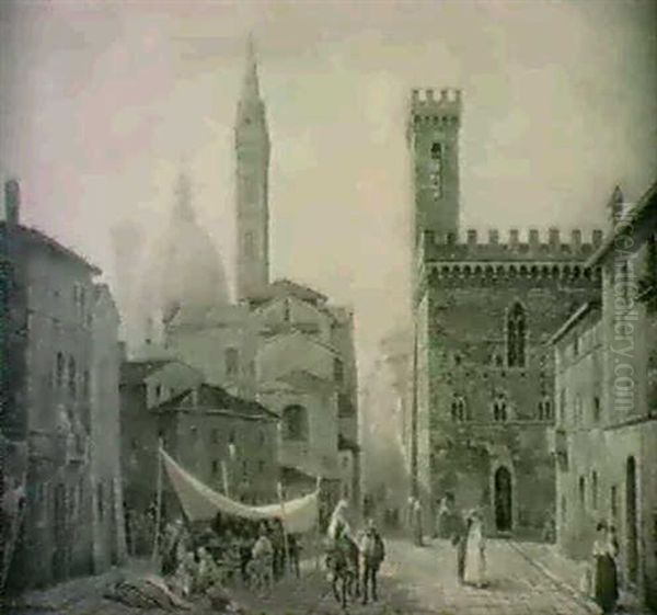 Folkliv Pa Piazza Della Signoria, Florens - view 1