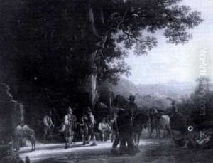 Giuseppe Garibaldi Med Rastande Hastar Giuseppe Garibaldi Med Rastande Hastar