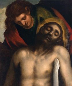 The Descent From The Cross by Jacopo Palma il Giovane