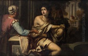 Bathseba Empfangt Den Brief Konig Davids by Jacopo Palma il Giovane