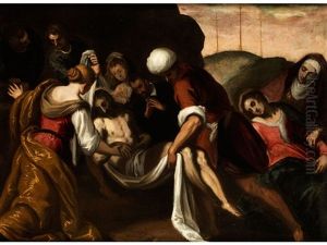 Die Grablegung Christi by Jacopo Palma il Giovane
