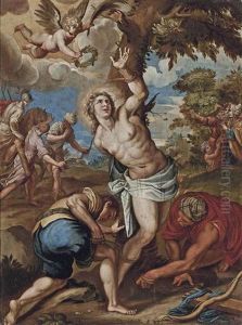 The Martyrdom Of Saint Sebastian by Jacopo Palma il Giovane