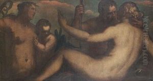 An Allegory Of River Gods by Jacopo Palma il Giovane