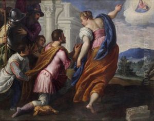 Die Tiburtinische Sibylle Deutet Die Vision Des Kaisers Augustus