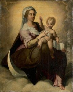 Vierge A L'enfant by Jacopo Palma il Giovane