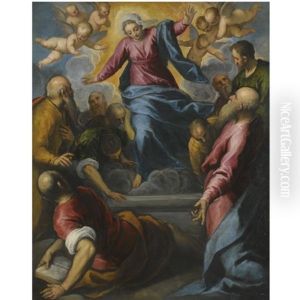 The Assumption by Jacopo Palma il Giovane