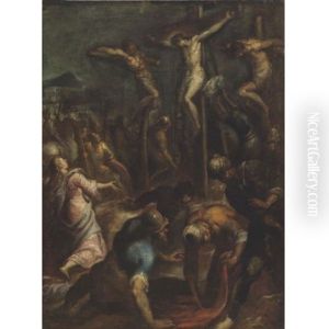 Crucifixion by Jacopo Palma il Giovane