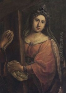 Sant'elena Con La Croce by Jacopo Palma il Giovane