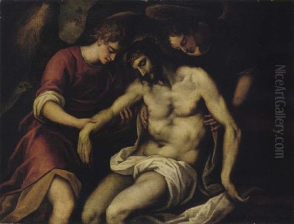 The Dead Christ Supported By Angels - view 1
