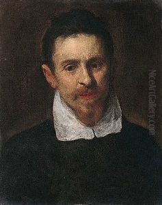 Portrait Of A Bearded Man, Head And Shoulders by Jacopo Palma il Giovane
