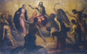 Le Christ Au Jugement Dernier by Jacopo Palma il Giovane