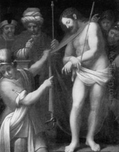 Die Verspottung Christi by Jacopo Palma il Giovane