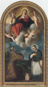 The Assumption Of The Virgin, With Saint Francis And A Bishop Saint The Assumption Of The Virgin, With Saint Francis And A Bishop Saint