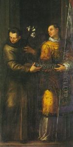 S. Antonio Da Padova Nell'atto Di Proteggere La Citta Di S. Liberale
