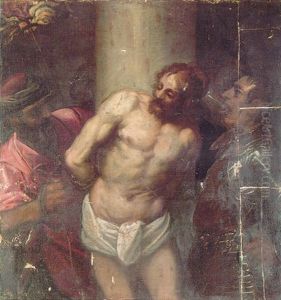 The Mocking Of Christ by Jacopo Palma il Giovane