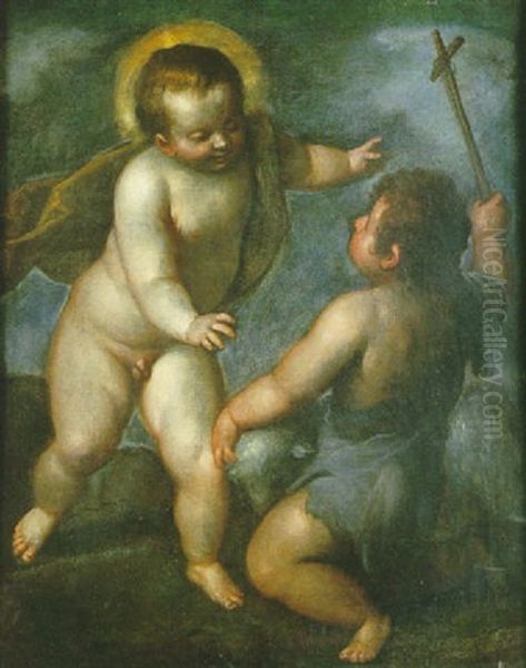 L'enfant Jesus Et Saint Jean-baptiste - view 1