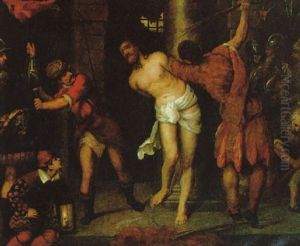 Die Geiselung Christi by Jacopo Palma il Giovane