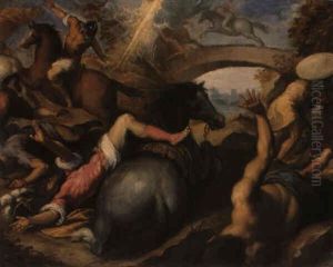 The Conversion Of Saul by Jacopo Palma il Giovane