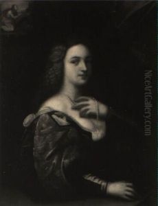 Portrait Of A Lady With Patron Saint Margaret Of Antioch