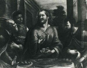 Supper At Emmaus by Jacopo Palma il Giovane