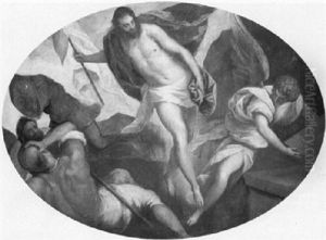 The Resurrection by Jacopo Palma il Giovane