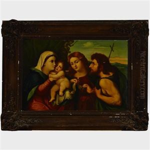 Sacra Coversazione (the Madonna And Child With With Saints Catherine And John The Baptist)