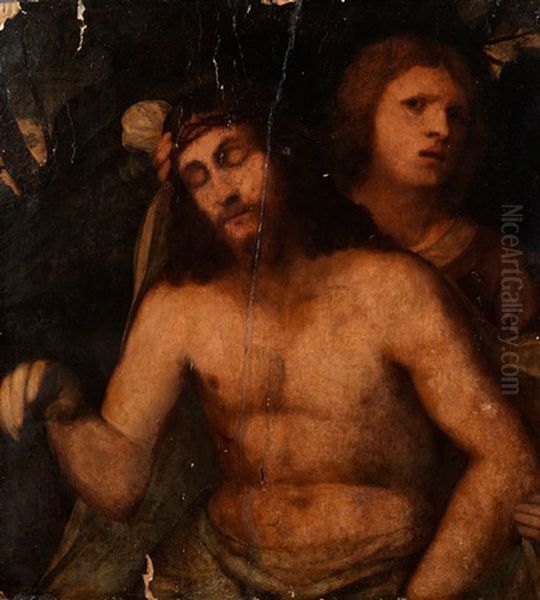 Pieta Christi Mit Einem Engel - view 1