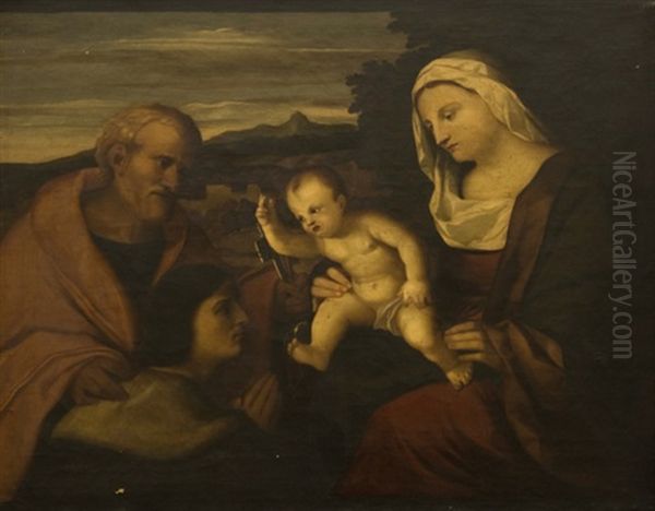 Sacra Famiglia Con San Pietro E Un Donatore - view 1