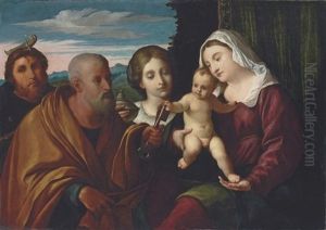 Sacra Conversazione, The Madonna And Child With Saints Mary Magdalene, Peter And Peter Martyr