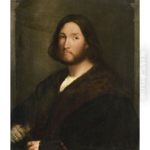 Portrait Of A Gentleman, Said To Be Aurelio Onigo, Half-length And Holding A Book Portrait Of A Gentleman, Said To Be Aurelio Onigo, Half-length And Holding A Book