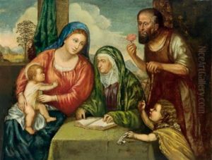 La Sacra Famiglia Con Santa Anna E San Giovannino