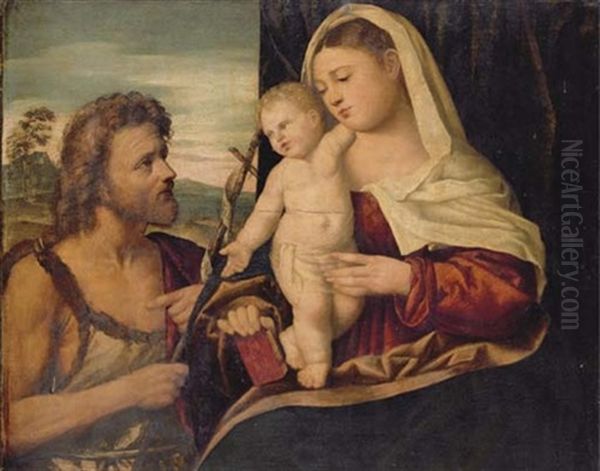 The Madonna And Child With Saint John The Baptist - view 1