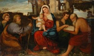 Madonna And Child With Saints And Donors