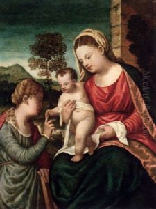 The Mystic Marrige Of Saint Catherine by Jacopo Palma il Vecchio